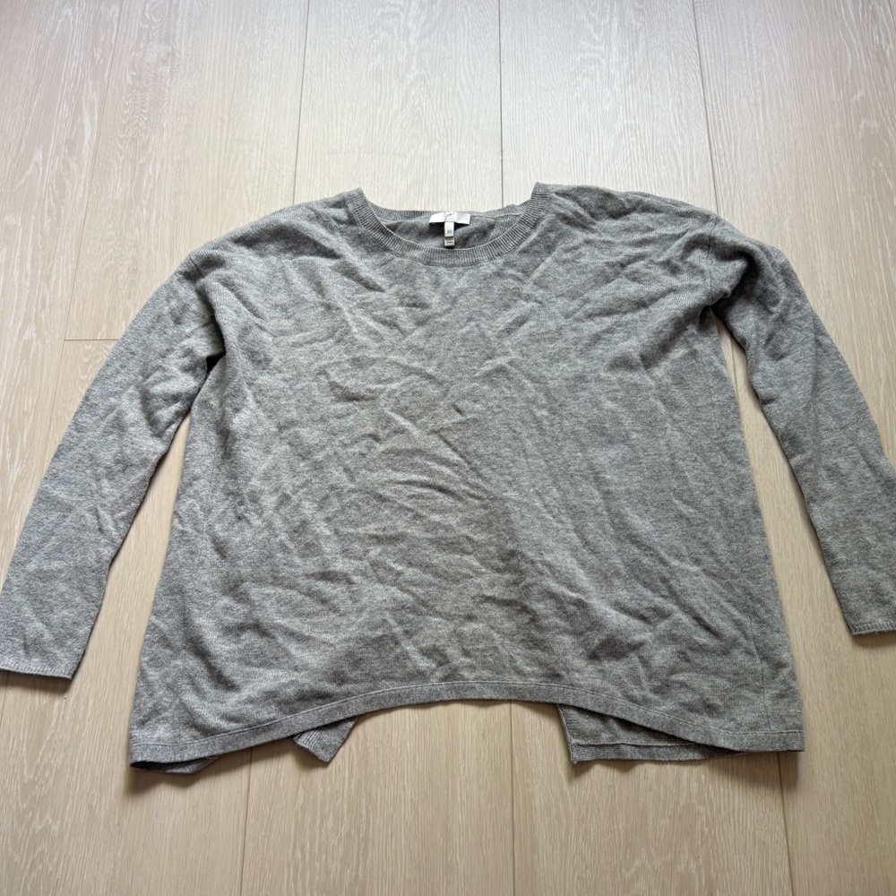 ✨Joie Light Gray Long Sleeve Wool Cashmere Blend Sweater - Picture 3 of 10
